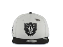 Load image into Gallery viewer, Las Vegas Raiders New Era NFL 9FIFTY 950 Inspire Snapback Cap Hat Gray Crown Black Visor Gray Logo