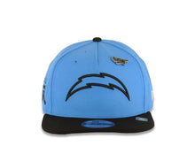 Load image into Gallery viewer, Los Angeles Chargers New Era NFL 9FIFTY 950 Inspire Snapback Cap Hat Sky Blue Crown Black Visor Black Logo