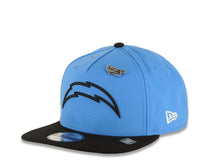 Load image into Gallery viewer, Los Angeles Chargers New Era NFL 9FIFTY 950 Inspire Snapback Cap Hat Sky Blue Crown Black Visor Black Logo