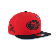 Load image into Gallery viewer, San Francisco New Era NFL 9FIFTY 950 Inspire Snapback Cap Hat Red Crown Black Visor Red/Black Logo