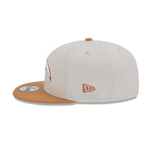 Load image into Gallery viewer, Los Angeles Chargers New Era NFL 9FIFTY 950 Snapback Cap Hat Stone Gray Crown Light Brown Visor White/Light Brown Logo (2-Tone Color Pack)