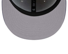 Load image into Gallery viewer, (Youth) Las Vegas Raiders New Era NFL 59FIFTY 5950 Kid Fitted Cap Hat Gray Crown Navy Blue Visor Navy Blue/White Logo (2-Tone Color Pack)