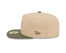 Load image into Gallery viewer, Las Vegas Raiders New Era NFL 59FIFTY 5950 Fitted A-Frame Cap Hat Khaki Crown Olive Green Visor Green/White Logo