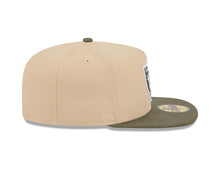 Load image into Gallery viewer, Las Vegas Raiders New Era NFL 59FIFTY 5950 Fitted A-Frame Cap Hat Khaki Crown Olive Green Visor Green/White Logo