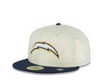 Load image into Gallery viewer, Los Angeles Chargers New Era NFL 59FIFTY 5950 Fitted Cap Hat Chrome White Crown Navy Visor Team Color Logo Probowl 2004 Side Patch Grey UV