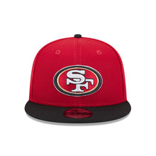 Load image into Gallery viewer, San Francisco 49ers New Era NFL 9FIFTY 950 Snapback Cap Hat Red Crown Black Visor Team Color Logo Gray UV
