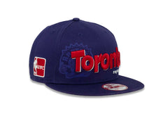 Load image into Gallery viewer, Toronto Raptors New Era NBA 9FIFTY 950 Snapback Hardwood Classic Cap Hat Purple Crown/Visor Red/White Logo