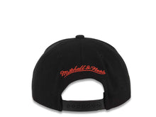 Load image into Gallery viewer, Houston Rockets Mitchell & Ness NBA Snapback Cap Hat Black Crown/Visor Team Color Logo (Thermal Map)