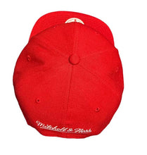 Load image into Gallery viewer, Houston Rockets Mitchell & Ness NBA Snapback Cap Hat Red Crown/Visor Green Logo Inverted