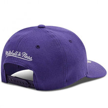 Load image into Gallery viewer, Los Angeles Lakers Mitchell & Ness NBA Snapback Flex Cap Hat Purple Crown/Visor Team Color Logo