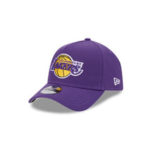 Load image into Gallery viewer, Los Angeles Lakers New Era NBA 9FORTY 940 Adjustable A-Frame Cap Hat Purple Crown/Visor Team Color Logo Gray UV
