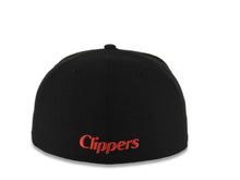 Load image into Gallery viewer, San Diego Clippers New Era NBA 59FIFTY 5950 Fitted Cap Hat Black Crown/Visor Team Color Logo Gray UV
