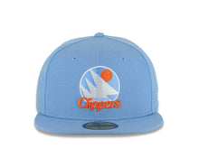 Load image into Gallery viewer, San Diego Clippers New Era NBA 59FIFTY 5950 Fitted Cap Hat Sky Blue Crown/Visor Team Color Logo Gray UV