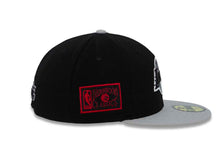Load image into Gallery viewer, Los Angeles Lakers New Era NBA 59FIFTY 5950 Fitted Cap Hat Black Crown Gray Visor Black/Gray/White Logo