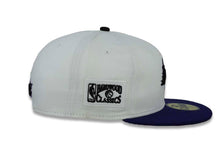 Load image into Gallery viewer, Los Angeles Lakers New Era NBA 59FIFTY 5950 Fitted Cap Hat White Crown Purple Visor Purple/White/Black Logo