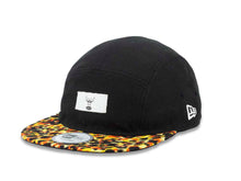 Load image into Gallery viewer, Chicago Bulls New Era NBA Adjustable Cap Hat Black Crown Yellow/Orange/Black Leopard Visor White/Black Logo (5 Panel)