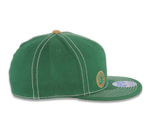 Load image into Gallery viewer, Boston Celtics Addidas NBA Fitted Cap Hat Green Crown/Visor Black/Gold Text Logo