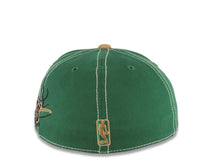 Load image into Gallery viewer, Boston Celtics Addidas NBA Fitted Cap Hat Green Crown/Visor Black/Gold Text Logo
