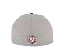 Load image into Gallery viewer, Alabama Crimson Tide New Era NCAA 59FIFTY 5950 Fitted Cap Hat Heather Gray Crown Cardinal Visor Cardinal Logo