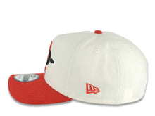Load image into Gallery viewer, San Diego State Aztecs New Era NCAA 9FORTY 940 Adjustable A-Frame Cap Hat Cream Crown Red Visor Team Color Logo Aztec Calendar Side Patch