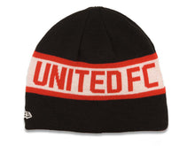 Load image into Gallery viewer, Manchester United New Era Soccer Uncuffed Skull Beanie/Knit Black/White/Red Crown/Visor Team Color Logo