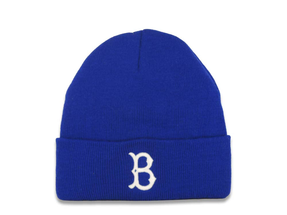 Brooklyn Dodgers MLB Basic Cuffed Beanie Knit Royal Blue Crown Visor W Capland