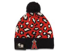 Load image into Gallery viewer, Los Angeles Anaheim Angels New Era MLB Cuffed Pom Beanie/Knit Hat Red/Navy Blue/White Crown/Visor Red Logo (Jungle)