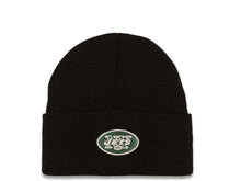 Load image into Gallery viewer, New York Jets NFL Cuffed Basic Beanie/Knit Black Crown/Visor Team Color Logo