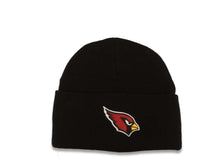 Load image into Gallery viewer, Arizona Cardinals MLB Basic Cuffed Beanie/Knit Black Crown/Visor Team Color Logo