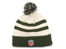 Load image into Gallery viewer, New Yourk Jets New Era Cuffed Pom Sideline Beanie/Knit Hat White/Green Crown/Visor Team Color Logo