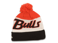 Load image into Gallery viewer, Chicago Bulls New Era NBA Cuffed Pom Script A3 Beanie/Knit Hat Red/White/Black Crown/Visor Team Color Logo