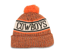 Load image into Gallery viewer, Oklahoma State Cowboys New Era NCAA Cuffed Pom Side Line Beanie/Knit Hat Orange/White/Black Crown/Visor Team Color Logo