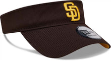 Load image into Gallery viewer, San Diego Padres New Era MLB VSR Brown Visor/Crown Yellow Logo Yellow UV (Game Day)