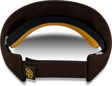 Load image into Gallery viewer, San Diego Padres New Era MLB VSR Brown Visor/Crown Yellow Logo Yellow UV (Game Day)