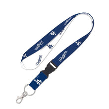 Load image into Gallery viewer, Los Angeles Dodgers WinCraft MLB 2-Tone Royal Blue/White Lanyard With Detachable Buckle