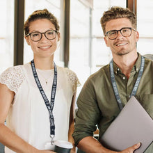 Load image into Gallery viewer, San Diego FC WinCraft Navy Blue/White Lanyard With Detachable Buckle