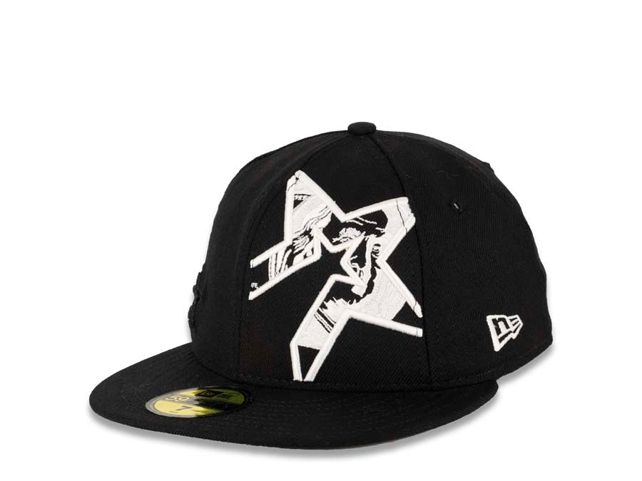 Houston Astros Baseball Cap New Era Hat 5950 Fitted MLB Black White 59Fifty