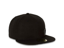 Load image into Gallery viewer, Washington Nationals New Era MLB 59FIFTY 5950 Fitted Cap Hat Black Crown/Visor Flawless Small Black/White Logo