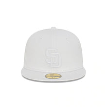 Load image into Gallery viewer, San Diego Padres MLB 59FIFTY 5950 Fitted Cap Hat White Crown/Visor White Logo
