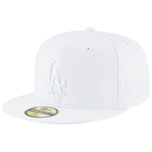 Load image into Gallery viewer, Los Angeles Dodgers New Era MLB 59Fifty 5950 Fitted Cap Hat All White Crown/Visor White Logo