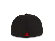 Load image into Gallery viewer, Los Angeles Dodgers New Era MLB 59Fifty 5950 Fitted Cap Hat Black Crown/Visor Black/Red Logo