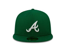 Load image into Gallery viewer, Atlanta Braves New Era MLB 59Fifty 5950 Fitted Cap Hat Green Crown/Visor White Logo