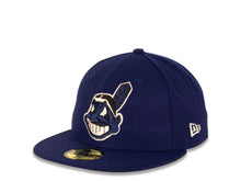 Load image into Gallery viewer, Cleveland Indians New Era MLB 59FIFTY 5950 Fitted Cap Hat Royal Blue Crown/Visor White/Royal Blue Chief Wahoo Logo