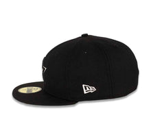 Load image into Gallery viewer, Houston Astros New Era MLB 59FIFTY 5950 Fitted Cap Hat Black Crown/Visor Black/White Logo