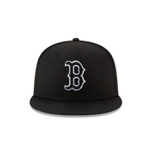 Load image into Gallery viewer, Boston Red Sox New Era MLB 59FIFTY 5950 Fitted Cap Hat Black Crown/Visor Black/White Logo