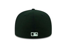 Load image into Gallery viewer, San Diego Padres New Era MLB 59Fifty 5950 Fitted Cap Hat Black Crown/Visor White "P" Script Logo