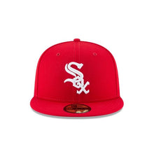 Load image into Gallery viewer, Chicago White Sox New Era MLB 59Fifty 5950 Fitted Cap Hat Red Crown/Visor White Logo