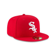 Load image into Gallery viewer, Chicago White Sox New Era MLB 59Fifty 5950 Fitted Cap Hat Red Crown/Visor White Logo