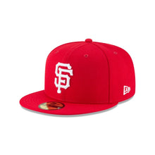 Load image into Gallery viewer, San Francisco Giants MLB Fitted Cap Hat Red Crown/Visor White Logo