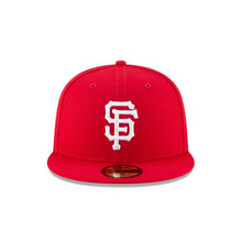 Load image into Gallery viewer, San Francisco Giants MLB Fitted Cap Hat Red Crown/Visor White Logo